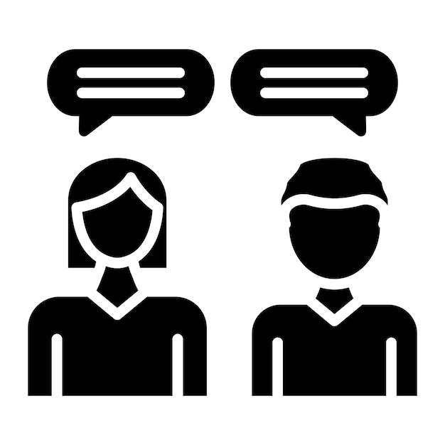 Estilo del icono de asesoramiento de diseño vectorial