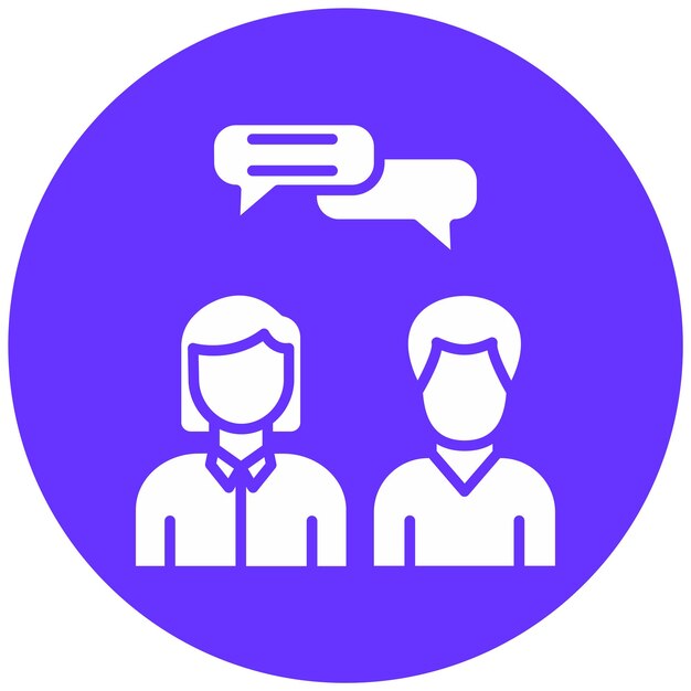 Estilo del icono de asesoramiento de diseño vectorial