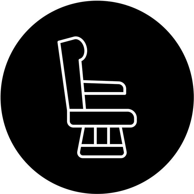 Estilo del icono del asiento del avión