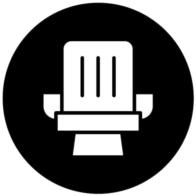 Estilo del icono del asiento de diseño vectorial