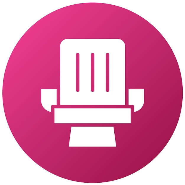 Estilo del icono del asiento de diseño vectorial