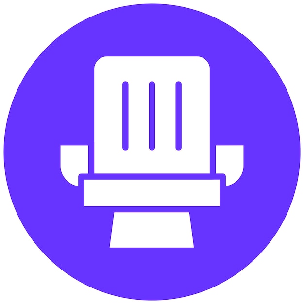 Estilo del icono del asiento de diseño vectorial