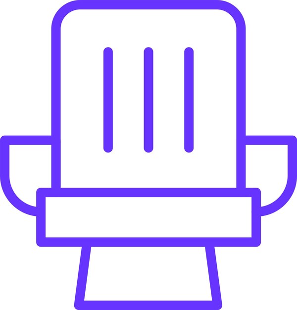 Estilo del icono del asiento de diseño vectorial