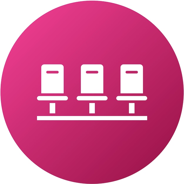Estilo de icono de asiento de diseño vectorial