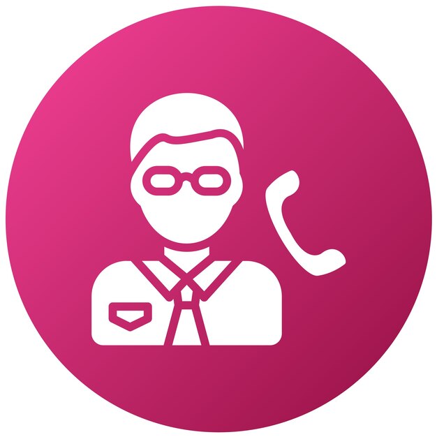 Estilo de icono de asistencia al diseño vectorial