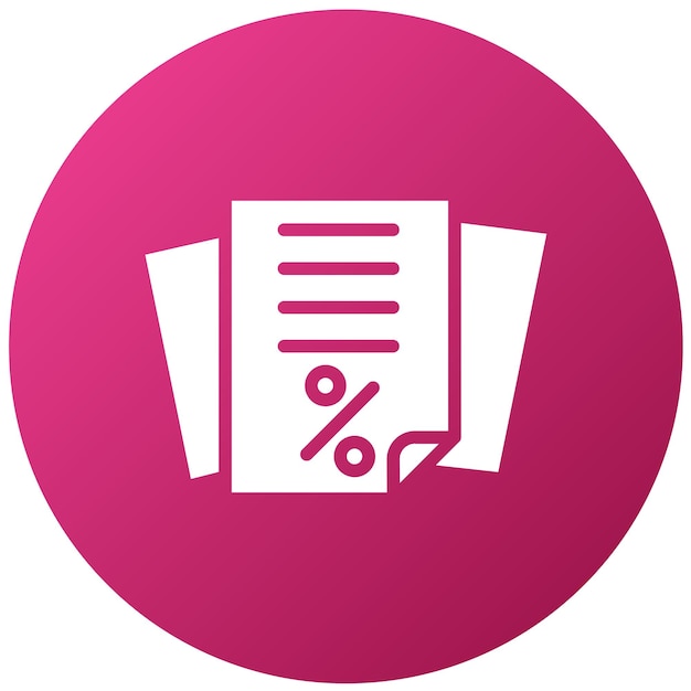 Estilo del icono del asistente de diseño vectorial de impuestos
