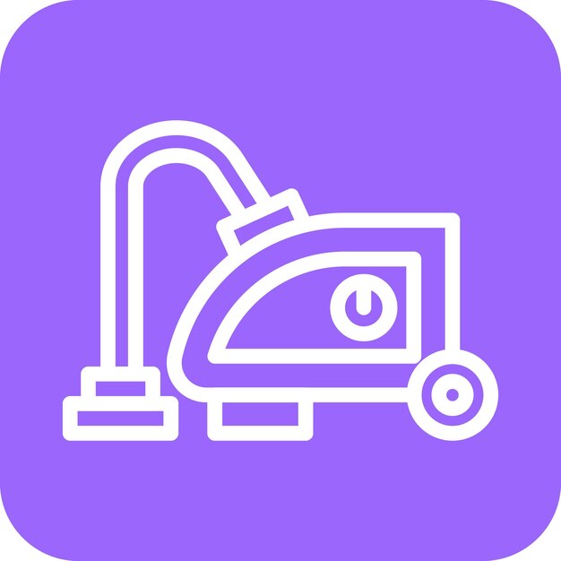 Estilo del icono de la aspiradora de diseño vectorial