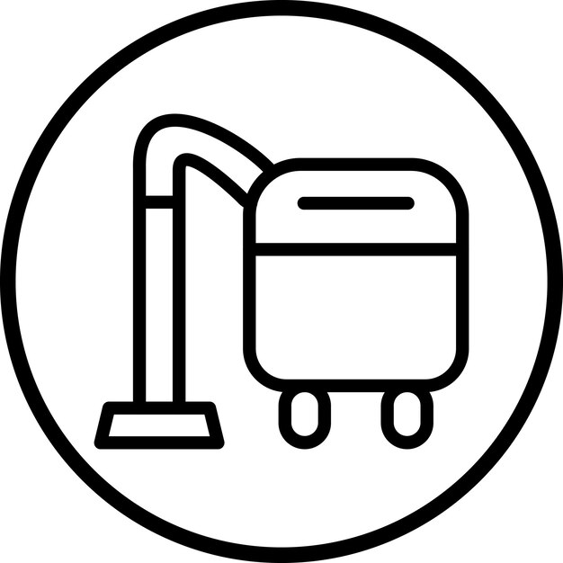 Estilo del icono de la aspiradora de diseño vectorial