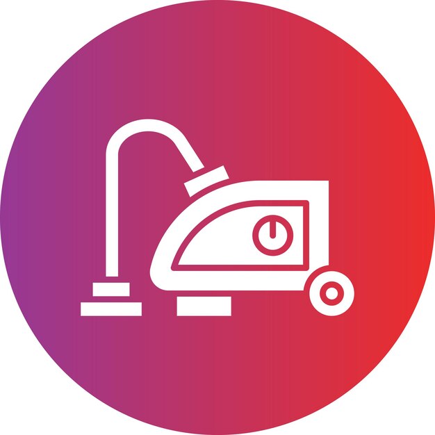 Estilo del icono de la aspiradora de diseño vectorial