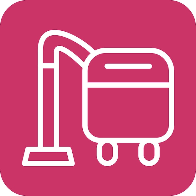 Estilo del icono de la aspiradora de diseño vectorial