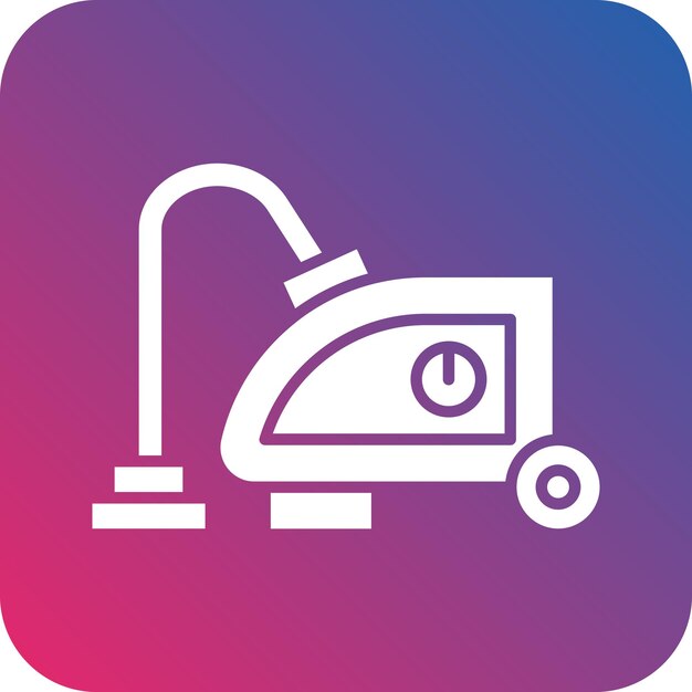 Estilo del icono de la aspiradora de diseño vectorial
