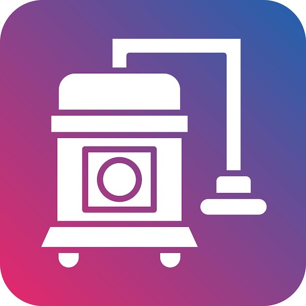 Estilo del icono de la aspiradora de diseño vectorial