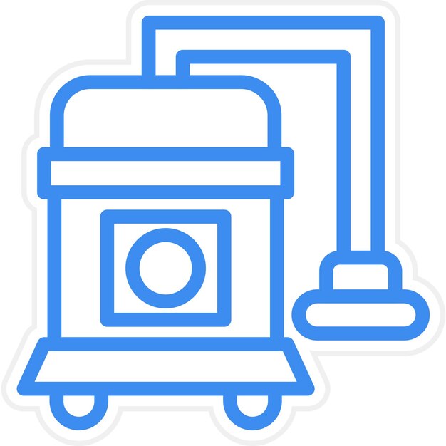 Estilo del icono de la aspiradora de diseño vectorial