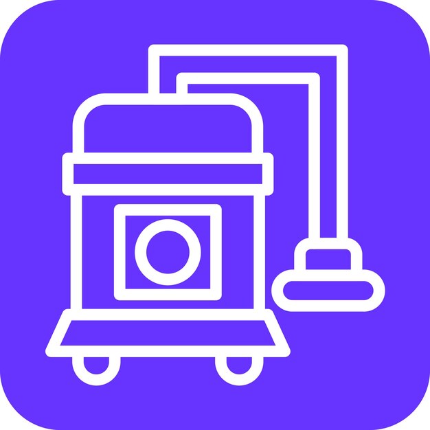 Estilo del icono de la aspiradora de diseño vectorial