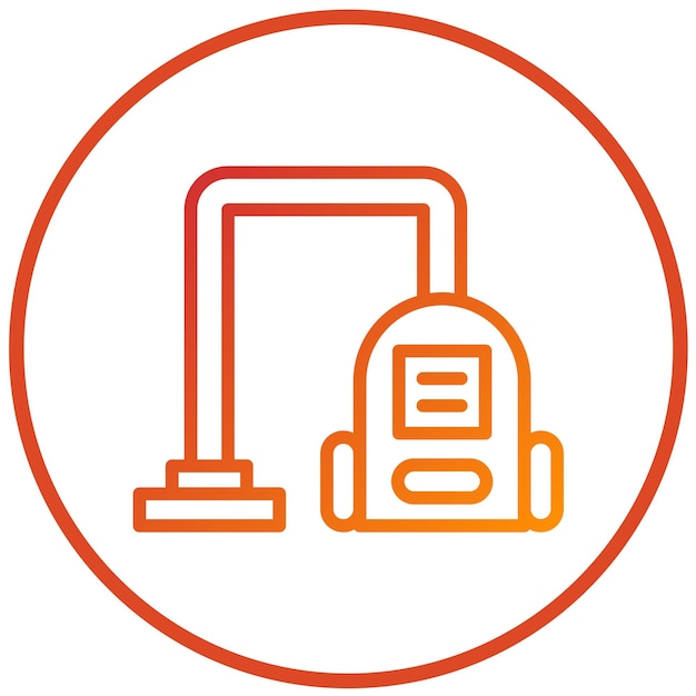 Estilo del icono de la aspiradora de diseño vectorial