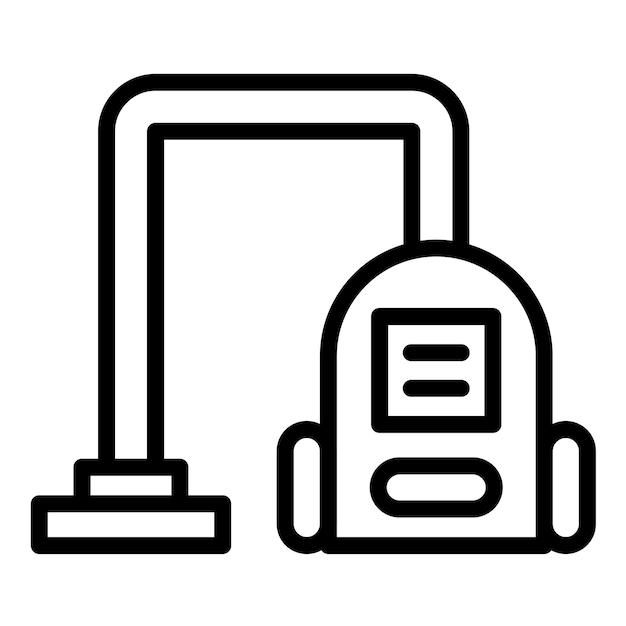 Estilo del icono de la aspiradora de diseño vectorial