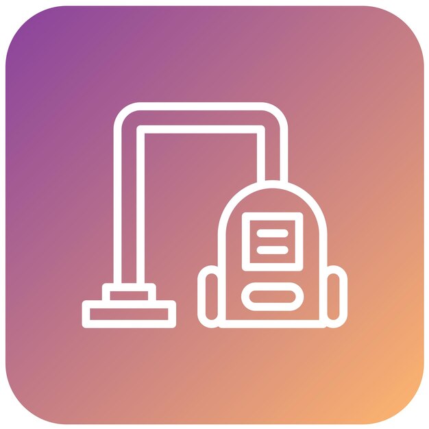 Estilo del icono de la aspiradora de diseño vectorial