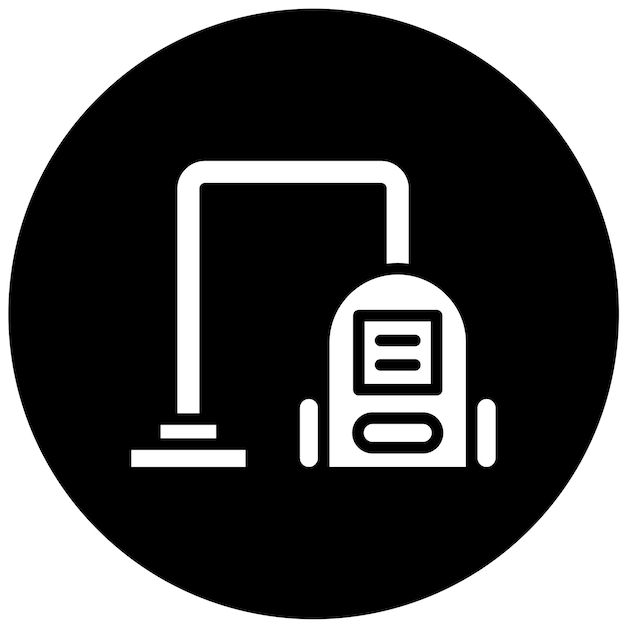 Estilo del icono de la aspiradora de diseño vectorial