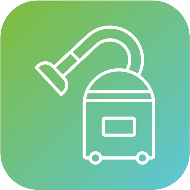 Estilo del icono de la aspiradora de diseño vectorial
