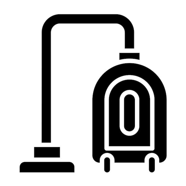 Estilo del icono de la aspiradora de diseño vectorial