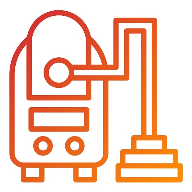 Estilo del icono de la aspiradora de diseño vectorial