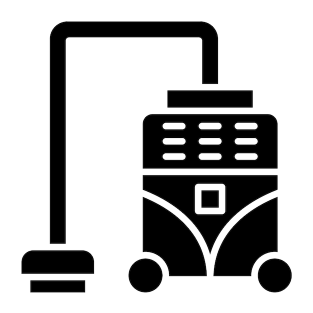 Estilo del icono de la aspiradora de diseño vectorial
