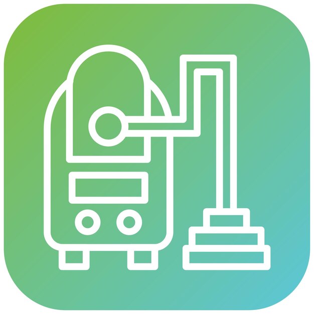 Estilo del icono de la aspiradora de diseño vectorial