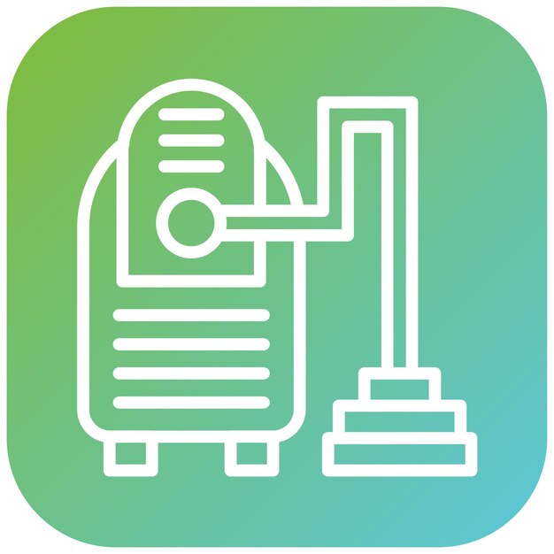 Estilo del icono de la aspiradora de diseño vectorial