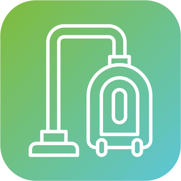 Estilo del icono de la aspiradora de diseño vectorial