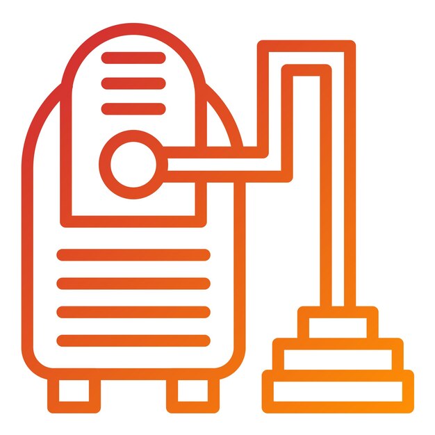 Estilo del icono de la aspiradora de diseño vectorial