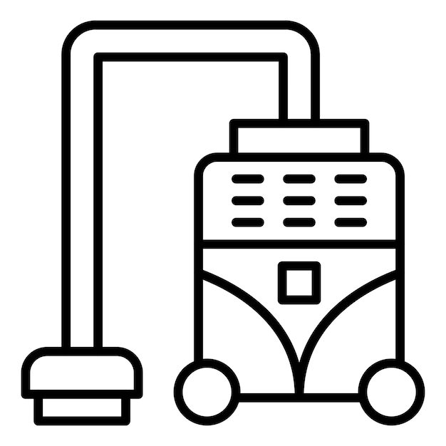 Estilo del icono de la aspiradora de diseño vectorial