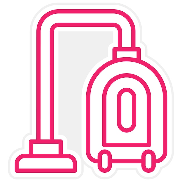 Estilo del icono de la aspiradora de diseño vectorial