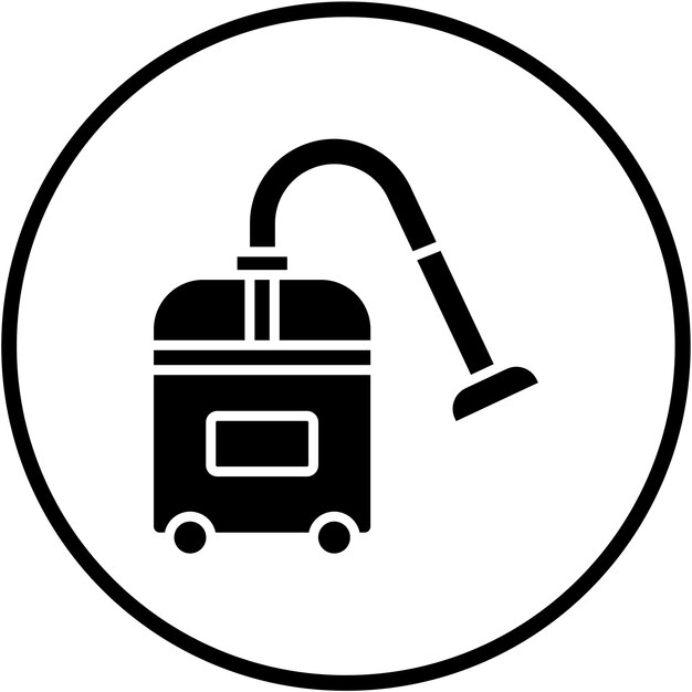 Estilo del icono de la aspiradora de diseño vectorial