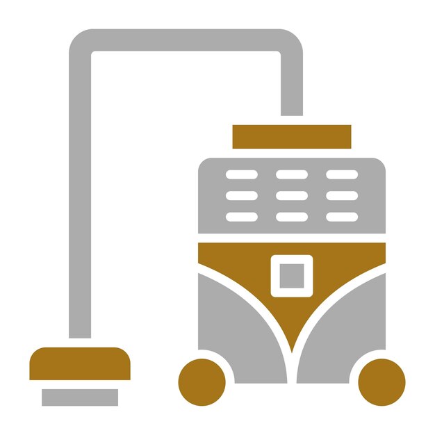 Estilo del icono de la aspiradora de diseño vectorial