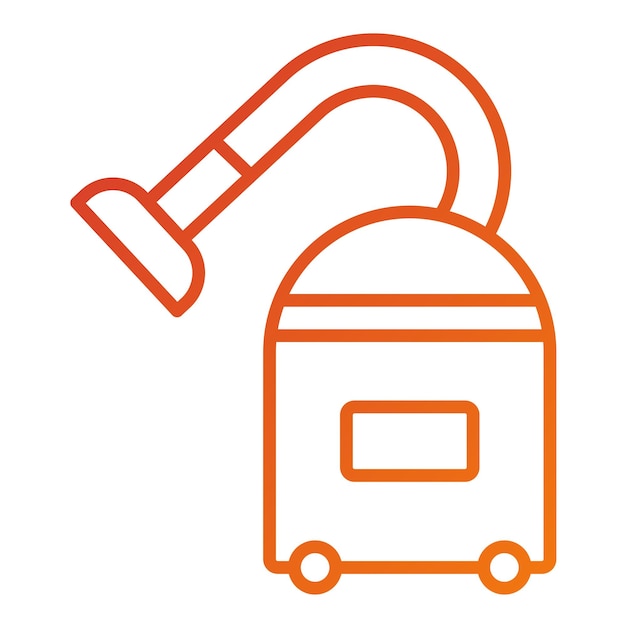 Estilo del icono de la aspiradora de diseño vectorial