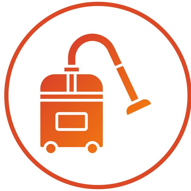 Estilo del icono de la aspiradora de diseño vectorial