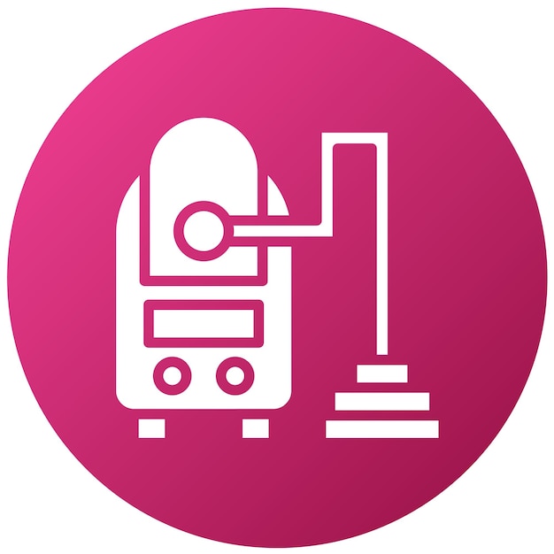 Estilo del icono de la aspiradora de diseño vectorial