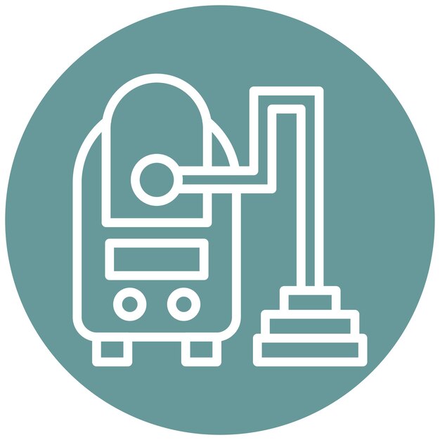 Estilo del icono de la aspiradora de diseño vectorial