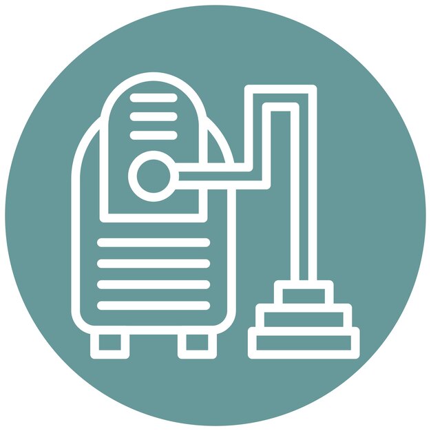 Estilo del icono de la aspiradora de diseño vectorial