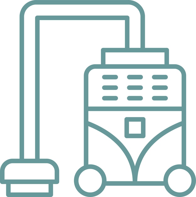 Estilo del icono de la aspiradora de diseño vectorial