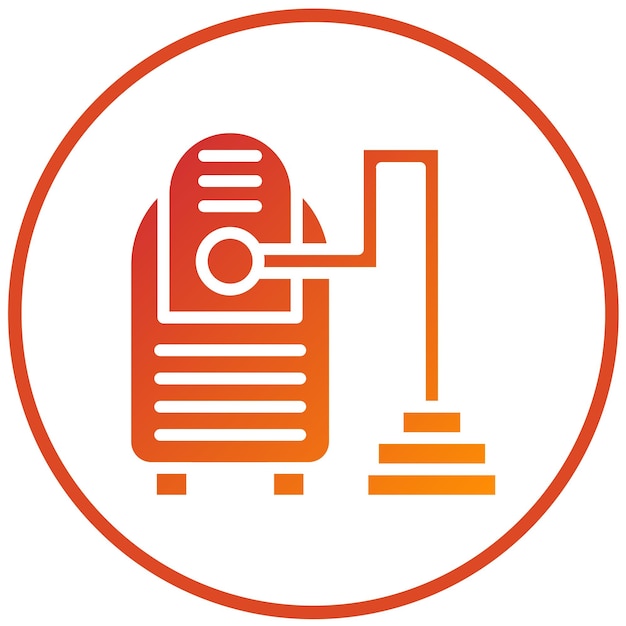 Estilo del icono de la aspiradora de diseño vectorial