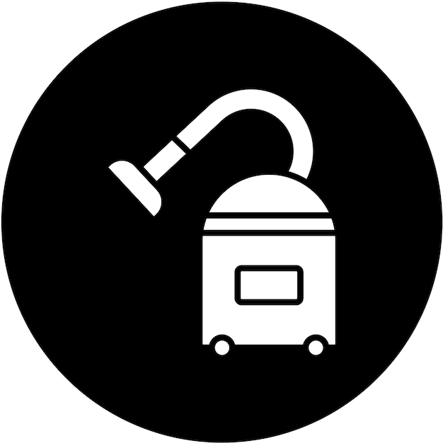 Estilo del icono de la aspiradora de diseño vectorial