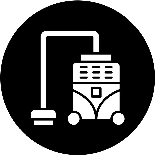 Estilo del icono de la aspiradora de diseño vectorial