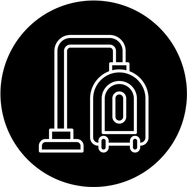 Estilo del icono de la aspiradora de diseño vectorial