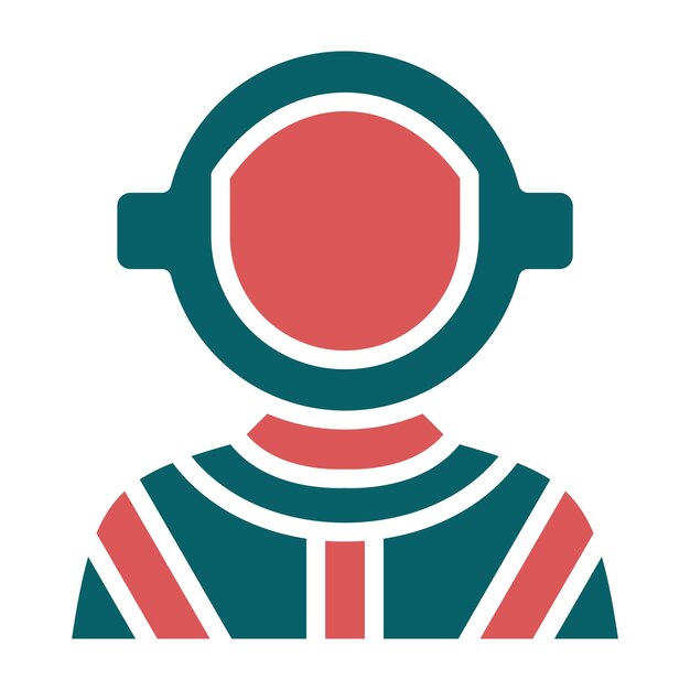 Estilo del icono del astronauta