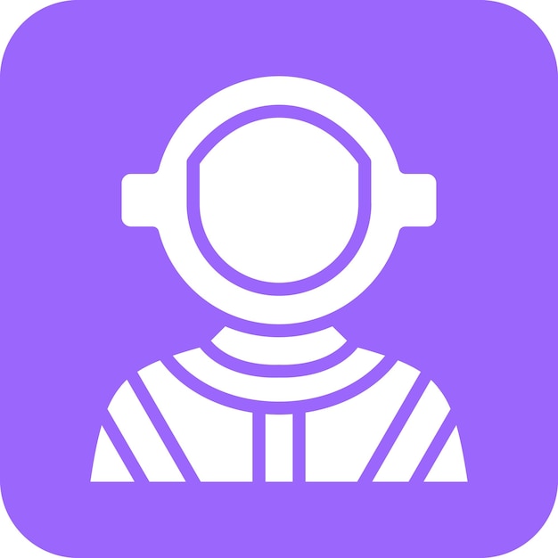 Estilo del icono del astronauta