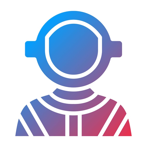 Estilo del icono del astronauta