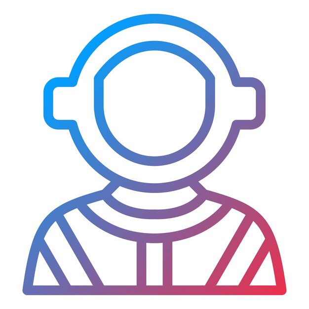 Estilo del icono del astronauta