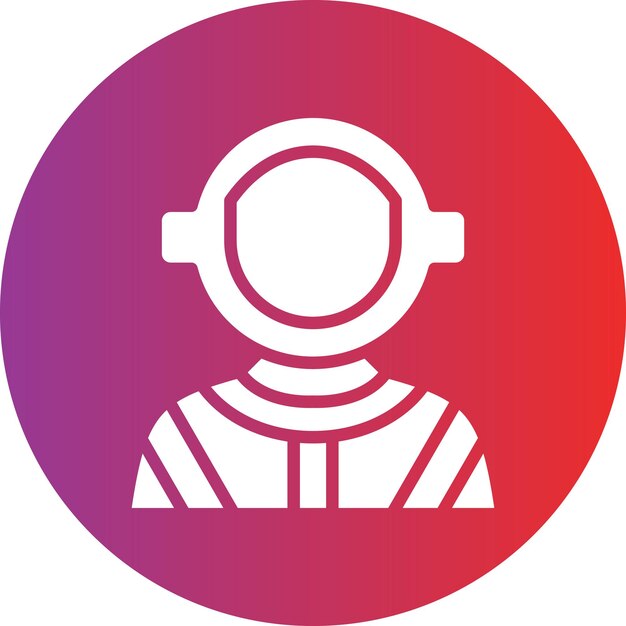 Estilo del icono del astronauta