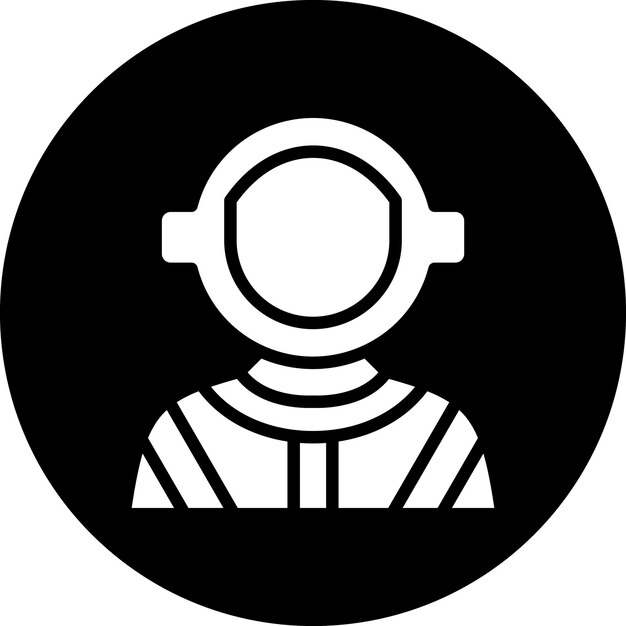 Estilo del icono del astronauta